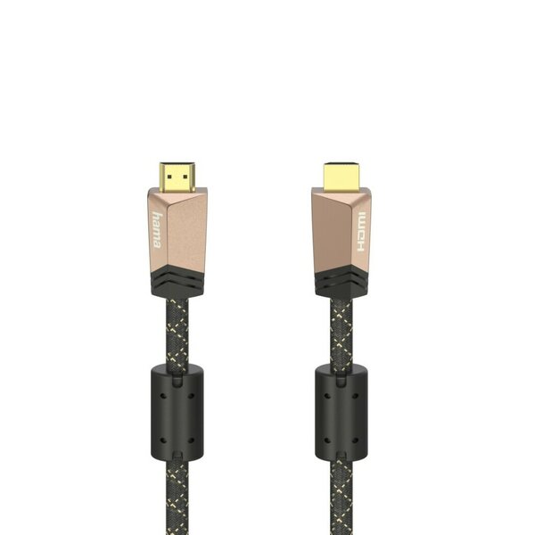 Hama Premium HDMI&trade;-kabel Met Ethernet Conn. - Conn. Ferriet Metaal 0,75 M