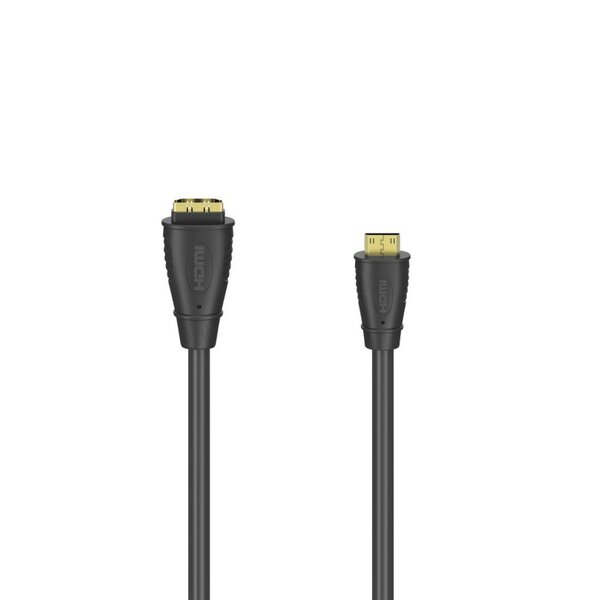 Hama HDMI&trade;-kabeladapter Type C (mini) Stekker - Type A Koppeling Verguld
