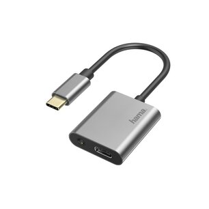 Hama Audio-adapter 2in1 USB-C-St. - 3,5-mm-jack/USB-C-aansl. Audio + Opladen Hama Audio-adapter 2in1 USB-C-St. - 3,5-mm-jack/USB-C-aansl. Audio + Opladen