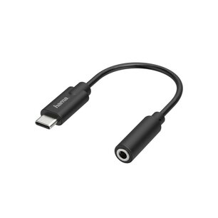 Hama Audio-adapter USB-C-stekker - 3,5-mm-jack-aansluiting Stereo Hama Audio-adapter USB-C-stekker - 3,5-mm-jack-aansluiting Stereo