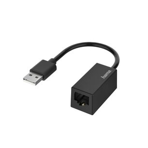 Hama Netwerk-adapter USB-stekker - LAN/Ethernet-aansluiting Fast-ethernet Hama Netwerk-adapter USB-stekker - LAN/Ethernet-aansluiting Fast-ethernet