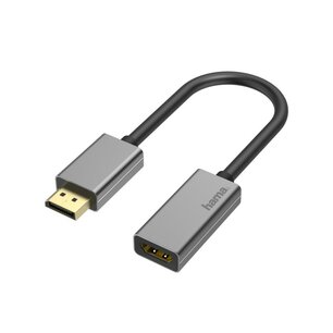 Hama Video-adapter DisplayPort-stekker - HDMIâ„¢-aansluiting Ultra-HD 4K@60Hz Alu Hama Video-adapter DisplayPort-stekker - HDMIâ„¢-aansluiting Ultra-HD 4K@60Hz Alu