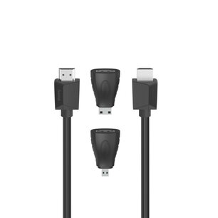 Hama High-speed HDMIâ„¢-kabel Ultra-HD 4K Ethernet 1,50 M + 2 HDMIâ„¢-adapter Hama High-speed HDMIâ„¢-kabel Ultra-HD 4K Ethernet 1,50 M + 2 HDMIâ„¢-adapter