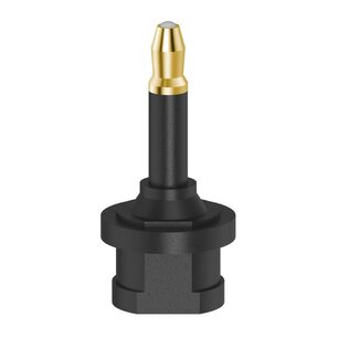 Hama ODT-adapter Toslink-koppeling - Optische 3,5-mm-stekker Verguld Hama ODT-adapter Toslink-koppeling - Optische 3,5-mm-stekker Verguld