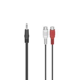 Hama Audio-adapter 2x Cinch-koppeling - 3,5-mm-jack-stekker Stereo Hama Audio-adapter 2x Cinch-koppeling - 3,5-mm-jack-stekker Stereo