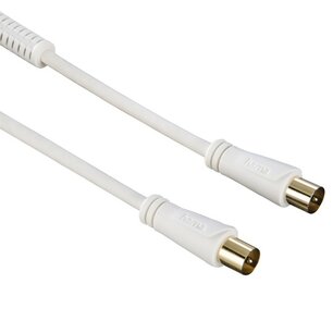Hama Antennekabel Coax-st. - Coax-st. Verg. Ferriet 1,5 M 90dB Wit Hama Antennekabel Coax-st. - Coax-st. Verg. Ferriet 1,5 M 90dB Wit