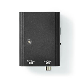 Nedis ACON2506BK Digital Audio-omvormer 1-wegs Toslink Female Digitale Rca Female Nedis ACON2506BK Digital Audio-omvormer 1-wegs Toslink Female Digitale Rca Female