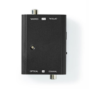 Nedis ACON2507BK Digital Audio-omvormer 2-wegs Digitale Rca Female + Toslink Female Digitale Rca Female + Toslink Female Nedis ACON2507BK Digital Audio-omvormer 2-wegs Digitale Rca Female + Toslink Female Digitale Rca Female + Toslink Female