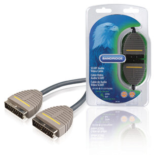 Bandridge BVL7102 Scart Kabel Scart Male - Scart Male 2.00 M Blauw Bandridge BVL7102 Scart Kabel Scart Male - Scart Male 2.00 M Blauw