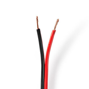 Nedis CABR2500BK1000 Speaker-kabel 2x 2,50 Mm2 100 M Op Rol Zwart/rood Nedis CABR2500BK1000 Speaker-kabel 2x 2,50 Mm2 100 M Op Rol Zwart/rood