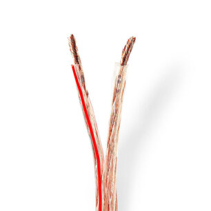 Nedis CABR6000TR1000 Speaker-kabel 2x 6,00 Mm2 100 M Op Rol Transparant Nedis CABR6000TR1000 Speaker-kabel 2x 6,00 Mm2 100 M Op Rol Transparant