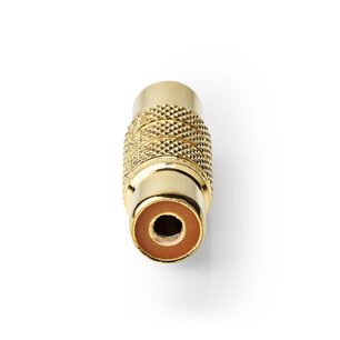 Nedis CABW24950AT Mono-audioadapter Rca Female Rca Female Verguld Recht Metaal Metaal 1 Stuks Doos Nedis CABW24950AT Mono-audioadapter Rca Female Rca Female Verguld Recht Metaal Metaal 1 Stuks Doos
