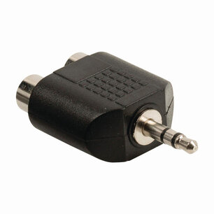 Nedis CAGB22940BK Stereo-audioadapter 3,5 Mm Male - 2x Rca Female Zwart Nedis CAGB22940BK Stereo-audioadapter 3,5 Mm Male - 2x Rca Female Zwart