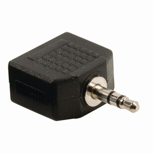 Nedis CAGB22945BK Stereo-audioadapter 3,5 Mm Male - 2x 3,5 Mm Female Zwart Nedis CAGB22945BK Stereo-audioadapter 3,5 Mm Male - 2x 3,5 Mm Female Zwart