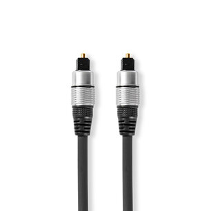 Nedis CAGC25000AT50 Optische Audiokabel Toslink Male - Toslink Male 5,00 M Antraciet Nedis CAGC25000AT50 Optische Audiokabel Toslink Male - Toslink Male 5,00 M Antraciet
