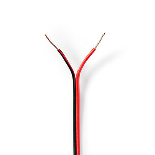 Nedis CAGW0500BK1000 Speaker-kabel 2x 0,50 Mm2 100 M Folieverpakking |zwart/rood Nedis CAGW0500BK1000 Speaker-kabel 2x 0,50 Mm2 100 M Folieverpakking |zwart/rood