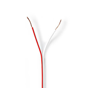 Nedis CAGW0500WT1000 Speaker-kabel 2x 0,50 Mm2 100 M Folieverpakking Wit Nedis CAGW0500WT1000 Speaker-kabel 2x 0,50 Mm2 100 M Folieverpakking Wit