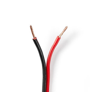 Nedis CAGW1500BK1000 Speaker-kabel 2x 1,50 Mm2 100 M Folieverpakking Zwart/rood Nedis CAGW1500BK1000 Speaker-kabel 2x 1,50 Mm2 100 M Folieverpakking Zwart/rood