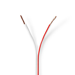 Nedis CAGW1500WT1000 Speaker-kabel 2x 1,50 Mm2 100 M Folieverpakking Wit Nedis CAGW1500WT1000 Speaker-kabel 2x 1,50 Mm2 100 M Folieverpakking Wit