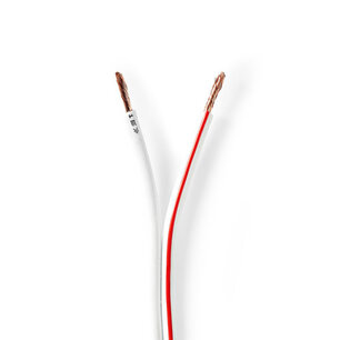 Nedis CAGW2500WT1000 Speaker-kabel 2x 2,50 Mm2 100 M Folieverpakking Wit Nedis CAGW2500WT1000 Speaker-kabel 2x 2,50 Mm2 100 M Folieverpakking Wit