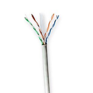 Nedis CCBG8520GY100S Netwerk Kabel Rol Cat6 Solid U/utp Cca 100.0 M Binnenshuis Rond Pvc Grijs Gift Box Nedis CCBG8520GY100S Netwerk Kabel Rol Cat6 Solid U/utp Cca 100.0 M Binnenshuis Rond Pvc Grijs Gift Box