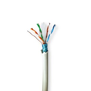 Nedis CCBG8526GY100S Netwerk Kabel Rol Cat6 Solid F/utp Koper 100.0 M Binnenshuis Rond Lszh Grijs Gift Box Nedis CCBG8526GY100S Netwerk Kabel Rol Cat6 Solid F/utp Koper 100.0 M Binnenshuis Rond Lszh Grijs Gift Box