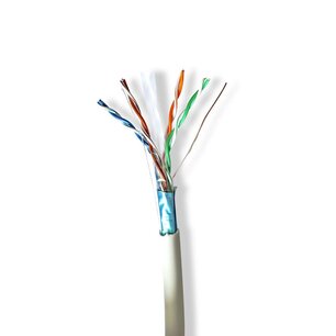 Nedis CCBG8526GY305 Netwerk Kabel Rol Cat6 Stranded F/utp Koper 305.0 M Binnenshuis Rond Lszh Grijs Gift Box Nedis CCBG8526GY305 Netwerk Kabel Rol Cat6 Stranded F/utp Koper 305.0 M Binnenshuis Rond Lszh Grijs Gift Box