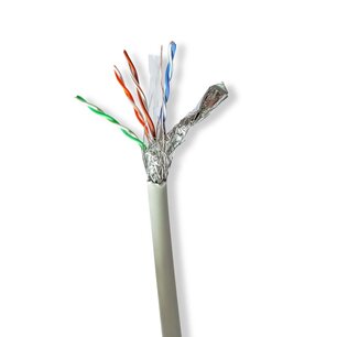 Nedis CCBG8528GY100 Netwerk Kabel Rol Cat6 Stranded S/ftp Koper 100.0 M Binnenshuis Rond Lszh Grijs Gift Box Nedis CCBG8528GY100 Netwerk Kabel Rol Cat6 Stranded S/ftp Koper 100.0 M Binnenshuis Rond Lszh Grijs Gift Box