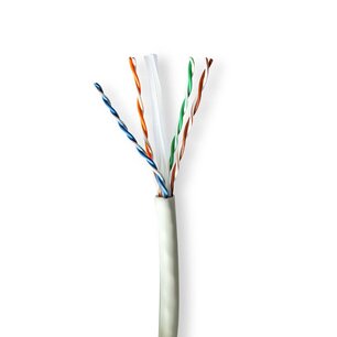 Nedis CCBG8535GY305S Netwerk Kabel Rol Cat6a Solid U/utp Koper 305.0 M Binnenshuis Rond Lszh Grijs Trekdoos Nedis CCBG8535GY305S Netwerk Kabel Rol Cat6a Solid U/utp Koper 305.0 M Binnenshuis Rond Lszh Grijs Trekdoos
