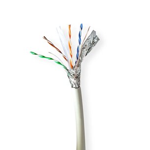 Nedis CCBG8538GY305S Netwerk Kabel Rol Cat6a Solid S/ftp Koper 305.0 M Binnenshuis Rond Lszh Grijs Trekdoos Nedis CCBG8538GY305S Netwerk Kabel Rol Cat6a Solid S/ftp Koper 305.0 M Binnenshuis Rond Lszh Grijs Trekdoos