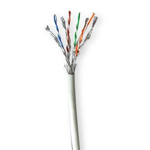 Nedis CCBG8548GY305S Netwerk Kabel Rol Cat7 Solid S/ftp Koper 305.0 M Binnenshuis Rond Lszh Grijs Doos Nedis CCBG8548GY305S Netwerk Kabel Rol Cat7 Solid S/ftp Koper 305.0 M Binnenshuis Rond Lszh Grijs Doos
