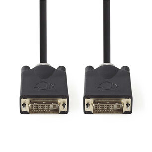 Nedis CCBP32000AT20 Dvi-kabel Dvi-d 24+1-pins Male - Dvi-d 24+1-pins Male 2,0 M Antraciet Nedis CCBP32000AT20 Dvi-kabel Dvi-d 24+1-pins Male - Dvi-d 24+1-pins Male 2,0 M Antraciet