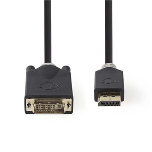 Nedis CCBW34800AT20 Hdmi - Dvi-kabel Hdmiâ„¢-connector - Dvi-d 24+1-pins Male 2,0 M Antraciet Nedis CCBW34800AT20 Hdmi - Dvi-kabel Hdmiâ„¢-connector - Dvi-d 24+1-pins Male 2,0 M Antraciet