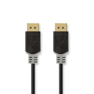Nedis CCBW37014AT10 Displayport-kabel Displayport Male Displayport Male 8k@60hz Verguld 1.00 M Rond Pvc Antraciet Doos Nedis CCBW37014AT10 Displayport-kabel Displayport Male Displayport Male 8k@60hz Verguld 1.00 M Rond Pvc Antraciet Doos