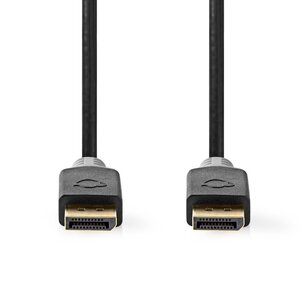 Nedis CCBW37014AT20 Displayport-kabel Displayport Male Displayport Male 8k@60hz Verguld 2.00 M Rond Pvc Antraciet / Grijs Doos Nedis CCBW37014AT20 Displayport-kabel Displayport Male Displayport Male 8k@60hz Verguld 2.00 M Rond Pvc Antraciet / Grijs Doos