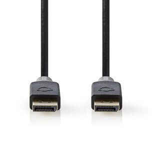 Nedis CCBW37014AT30 Displayport 1.4-kabel Displayport Male - Displayport Male 3,00 M Antraciet Nedis CCBW37014AT30 Displayport 1.4-kabel Displayport Male - Displayport Male 3,00 M Antraciet