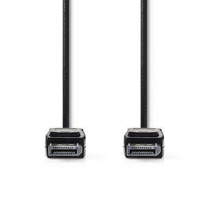 Nedis CCGB37010BK20 Displayport 1.2-kabel Displayport Male - Displayport Male 2,0 M Zwart Nedis CCGB37010BK20 Displayport 1.2-kabel Displayport Male - Displayport Male 2,0 M Zwart