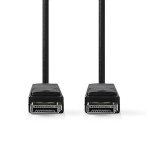 Nedis CCGB37014BK20 Displayport 1.4-kabel Displayport Male - Displayport Male 2,00 M Zwart Nedis CCGB37014BK20 Displayport 1.4-kabel Displayport Male - Displayport Male 2,00 M Zwart