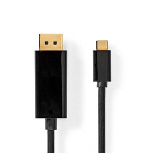 Nedis CCGB64352BK20 Usb-câ„¢ Adapter Usb 3.2 Gen 1 Usb-câ„¢ Male Displayport Male 4k@60hz 2.00 M Rond Verguld Pvc Zwart Doos Nedis CCGB64352BK20 Usb-câ„¢ Adapter Usb 3.2 Gen 1 Usb-câ„¢ Male Displayport Male 4k@60hz 2.00 M Rond Verguld Pvc Zwart Doos