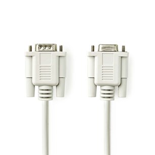 Nedis CCGL52010IV20 Seriƫle Kabel D-sub 9-pins Male D-sub 9-pins Female Vernikkeld 2.00 M Rond Pvc Ivoor Label Nedis CCGL52010IV20 Seriƫle Kabel D-sub 9-pins Male D-sub 9-pins Female Vernikkeld 2.00 M Rond Pvc Ivoor Label
