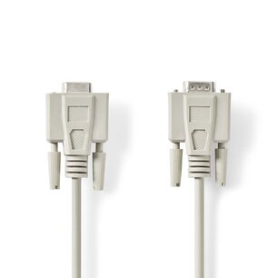 Nedis CCGL52010IV30 Seriƫle Kabel D-sub 9-pins Male D-sub 9-pins Female Vernikkeld 3.00 M Rond Pvc Ivoor Label Nedis CCGL52010IV30 Seriƫle Kabel D-sub 9-pins Male D-sub 9-pins Female Vernikkeld 3.00 M Rond Pvc Ivoor Label