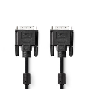 Nedis CCGP32001BK20 Dvi-kabel Dvi-d 24+1-pins Male Dvi-d 24+1-pins Male 2,0 M Zwart Nedis CCGP32001BK20 Dvi-kabel Dvi-d 24+1-pins Male Dvi-d 24+1-pins Male 2,0 M Zwart