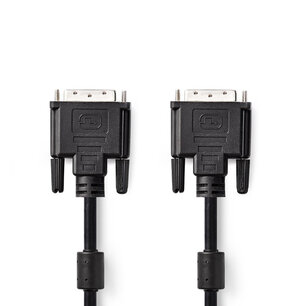 Nedis CCGP32001BK30 Dvi-kabel Dvi-d 24+1-pins Male Dvi-d 24+1-pins Male 3,0 M Zwart Nedis CCGP32001BK30 Dvi-kabel Dvi-d 24+1-pins Male Dvi-d 24+1-pins Male 3,0 M Zwart