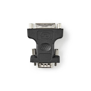 Nedis CCGP32901BK Vga - Dvi-adapter Vga Male - Dvi-i 24+5-pins Female Zwart Nedis CCGP32901BK Vga - Dvi-adapter Vga Male - Dvi-i 24+5-pins Female Zwart