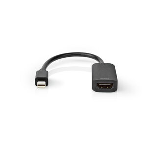 Nedis CCGP37654BK02 Mini-displayport - Hdmiâ„¢-kabel 1.4 Mini-displayport Male - Hdmiâ„¢-uitgang 0,2 M Zwart Nedis CCGP37654BK02 Mini-displayport - Hdmiâ„¢-kabel 1.4 Mini-displayport Male - Hdmiâ„¢-uitgang 0,2 M Zwart