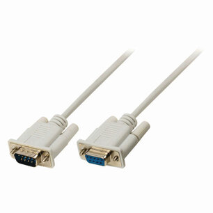 Nedis CCGP52010IV100 Seriƫle Kabel D-sub 9-pins Male - D-sub 9-pins Female 10 M Ivoor Nedis CCGP52010IV100 Seriƫle Kabel D-sub 9-pins Male - D-sub 9-pins Female 10 M Ivoor