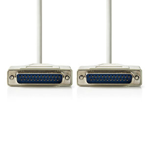 Nedis CCGP52100IV20 Rs232-kabel D-sub 25-pins Male - D-sub 25-pins Male 2,0 M Ivoor Nedis CCGP52100IV20 Rs232-kabel D-sub 25-pins Male - D-sub 25-pins Male 2,0 M Ivoor