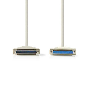 Nedis CCGP52110IV20 Rs232-kabel D-sub 25-pins Male - D-sub 25-pins Female 2,0 M Ivoor Nedis CCGP52110IV20 Rs232-kabel D-sub 25-pins Male - D-sub 25-pins Female 2,0 M Ivoor
