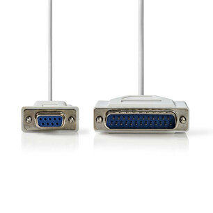 Nedis CCGP52135IV20 Printerkabel D-sub 25-pins Male - D-sub 9-pins Female 2,0 M Ivoor Nedis CCGP52135IV20 Printerkabel D-sub 25-pins Male - D-sub 9-pins Female 2,0 M Ivoor