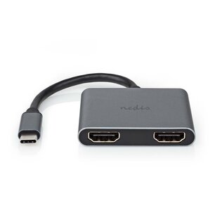 Nedis CCGP64670BK01 Usb Multi-port Adapter Usb 3.2 Gen 1 Usb-câ„¢ Male 2x Hdmiâ„¢ 0.10 M Rond Vernikkeld Pvc Zwart Envelop Nedis CCGP64670BK01 Usb Multi-port Adapter Usb 3.2 Gen 1 Usb-câ„¢ Male 2x Hdmiâ„¢ 0.10 M Rond Vernikkeld Pvc Zwart Envelop